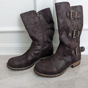 Ruffhewn Brown Suede Womens Boots Size 7.5